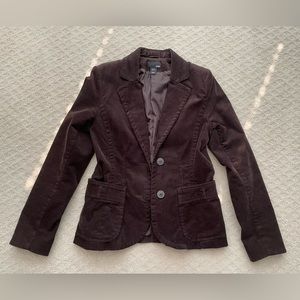 H&M corduroy brown blazer size 8